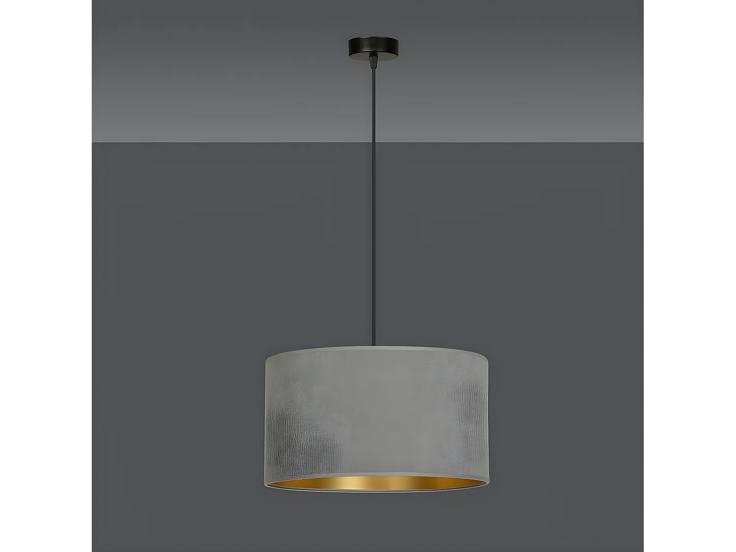 Hanglamp Hilde, Grijs, 35x100x35 cm, Seven Design