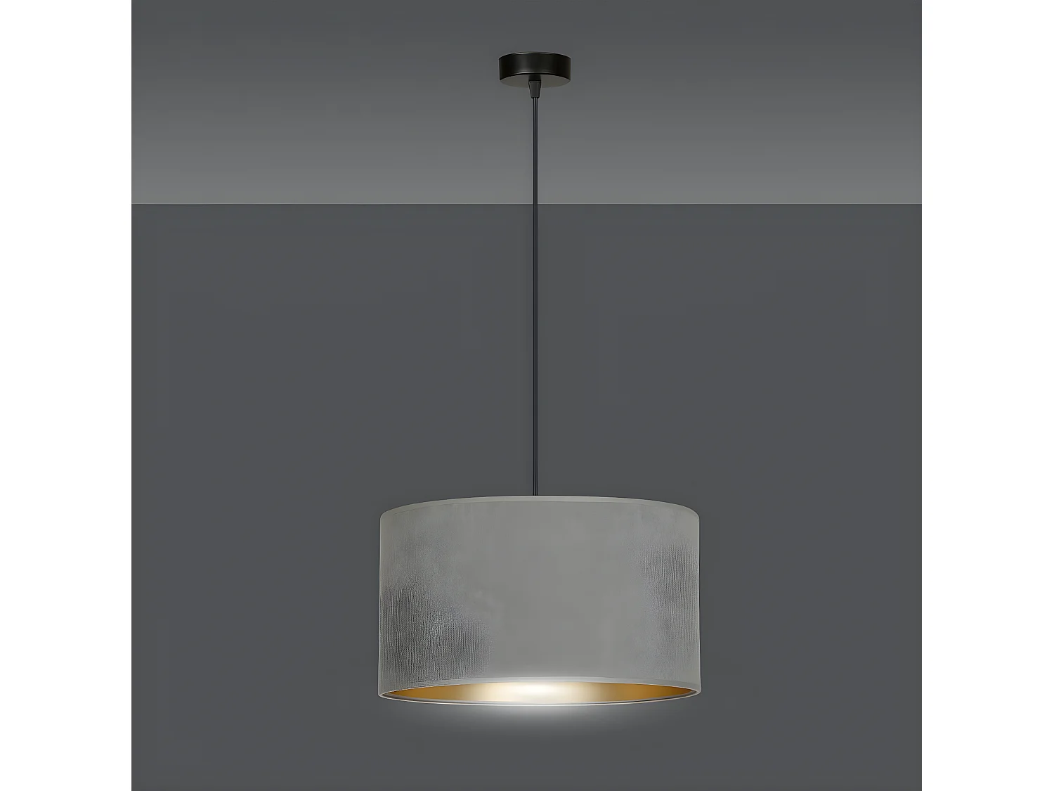 Hanglamp Hilde, Grijs, 35x100x35 cm, Seven Design