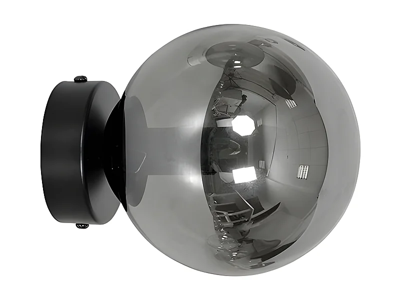 Candeeiro de Parede Rossi, Preto, 15x15x16 cm, EPIKASA