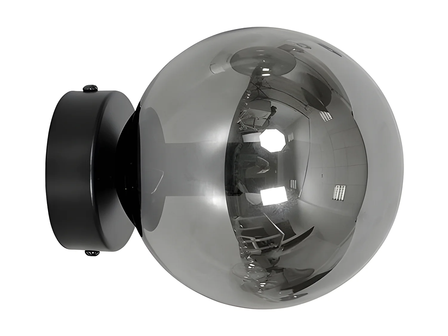 Candeeiro de Parede Rossi, Preto, 15x15x16 cm, EPIKASA