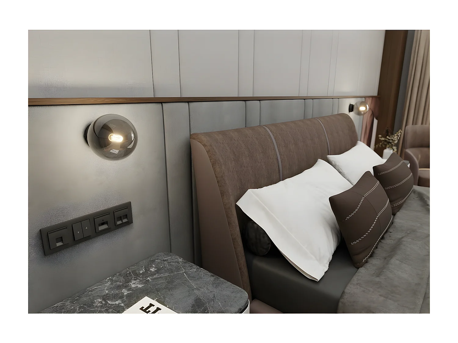 Candeeiro de Parede Rossi, Preto, 15x15x16 cm, EPIKASA