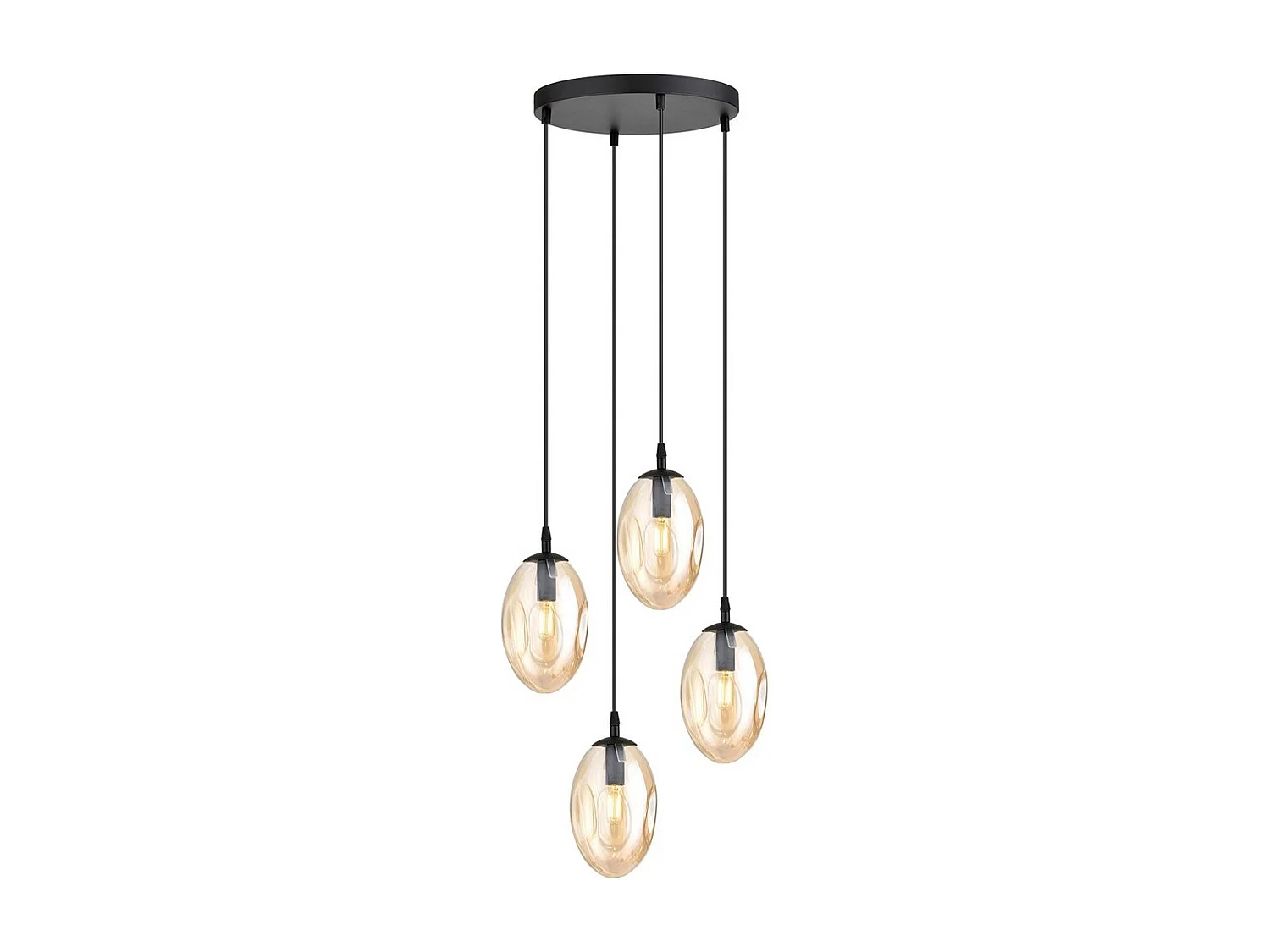 Lampada a Sospensione Astral, Ambra, 40x100x40 cm, Seven Design