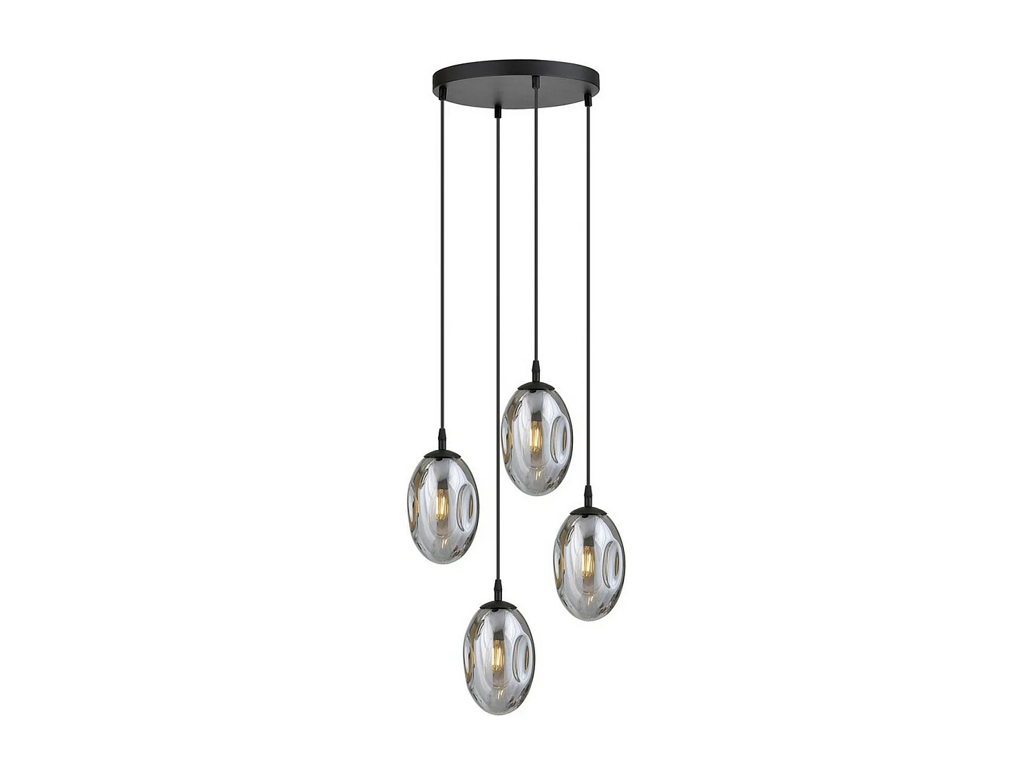 Candeeiro Suspenso Astral 5, Cinzento, 40x100x40 cm, Seven Design