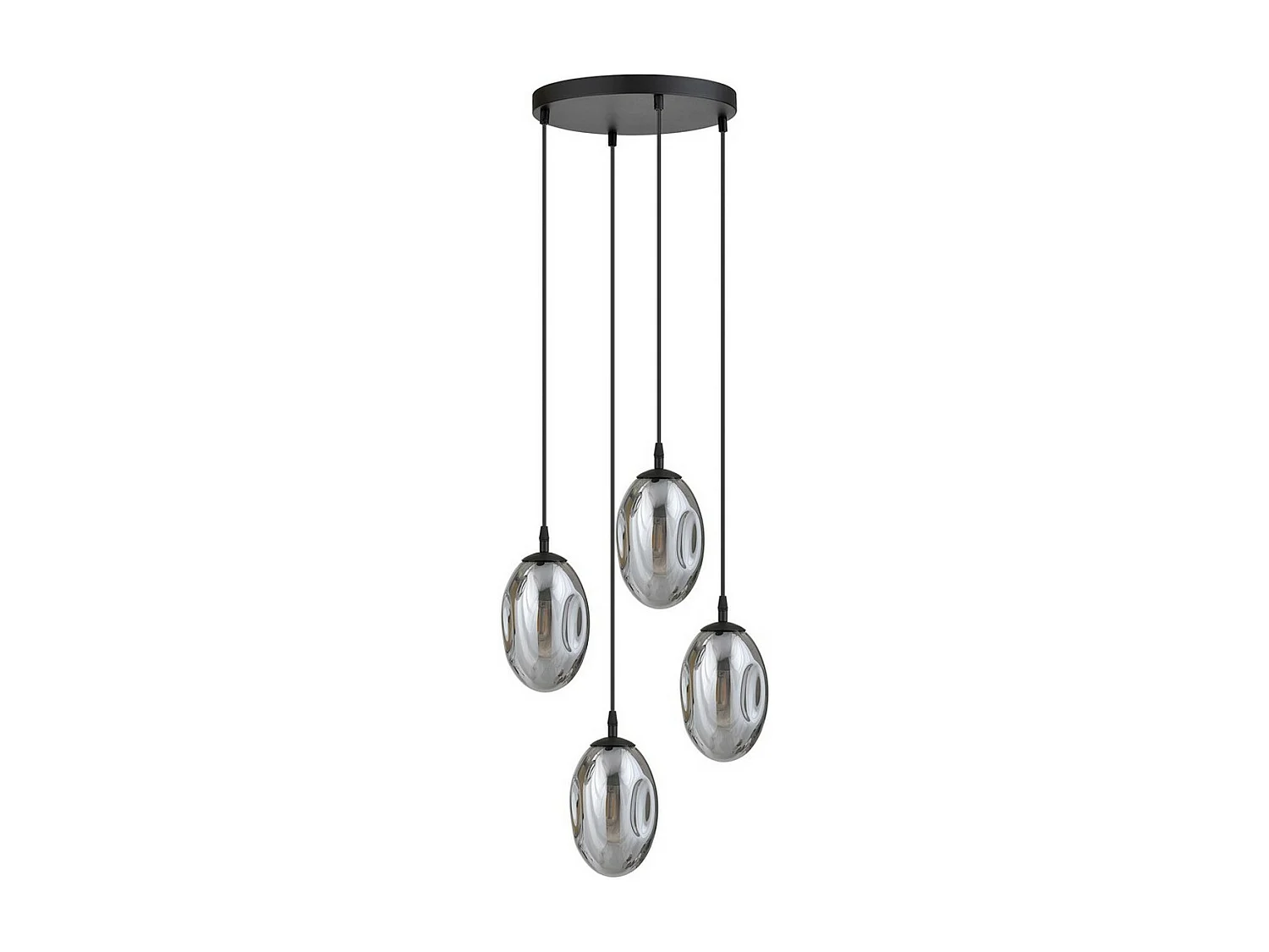 Candeeiro Suspenso Astral 5, Cinzento, 40x100x40 cm, Seven Design