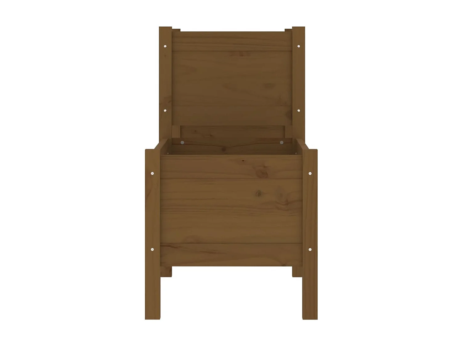 Jardinière Marron miel 245,5x44x75 cm Bois massif de pin