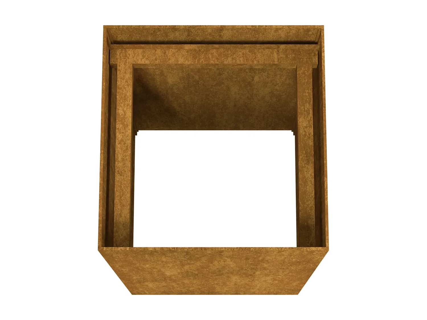 Jardinière 40x40x80 cm acier corten