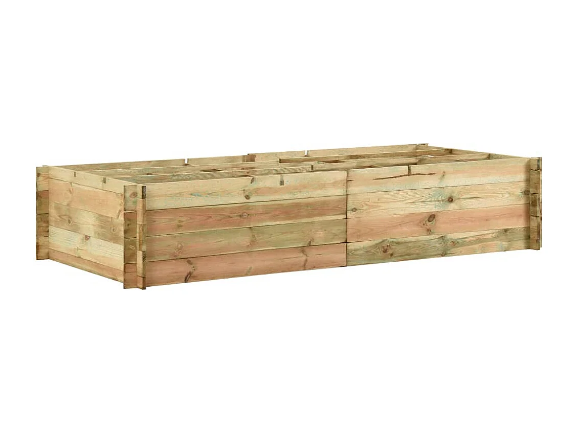 Jardinière pour légumes Bois de pin imprégné 197x100x40 cm