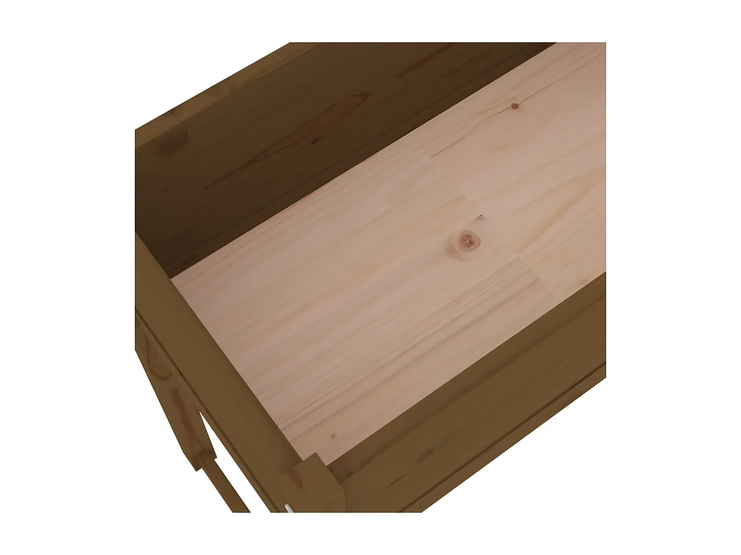 Jardinière Marron miel 78x40x81 cm Bois massif de pin