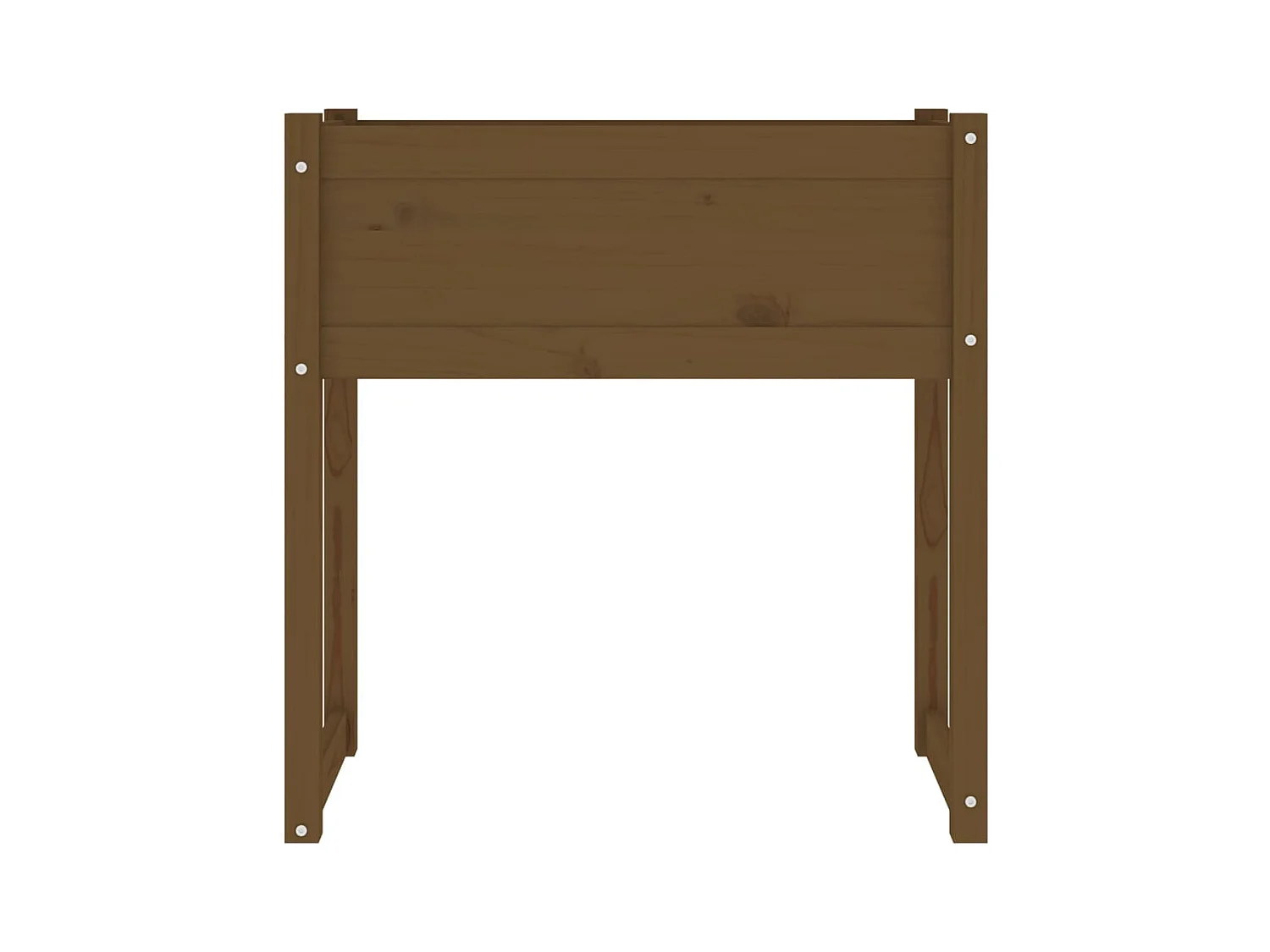 Jardinera madera maciza de pino marrón miel 78x40x81 cm
