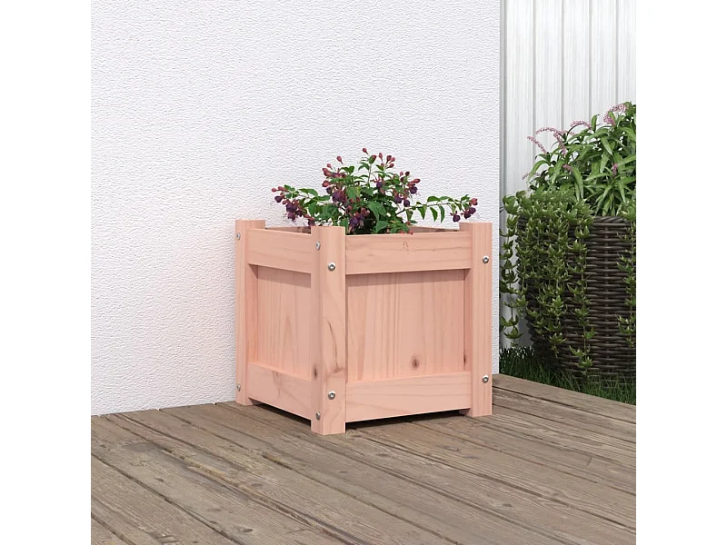 Jardinière 31x31x31 cm bois massif de douglas