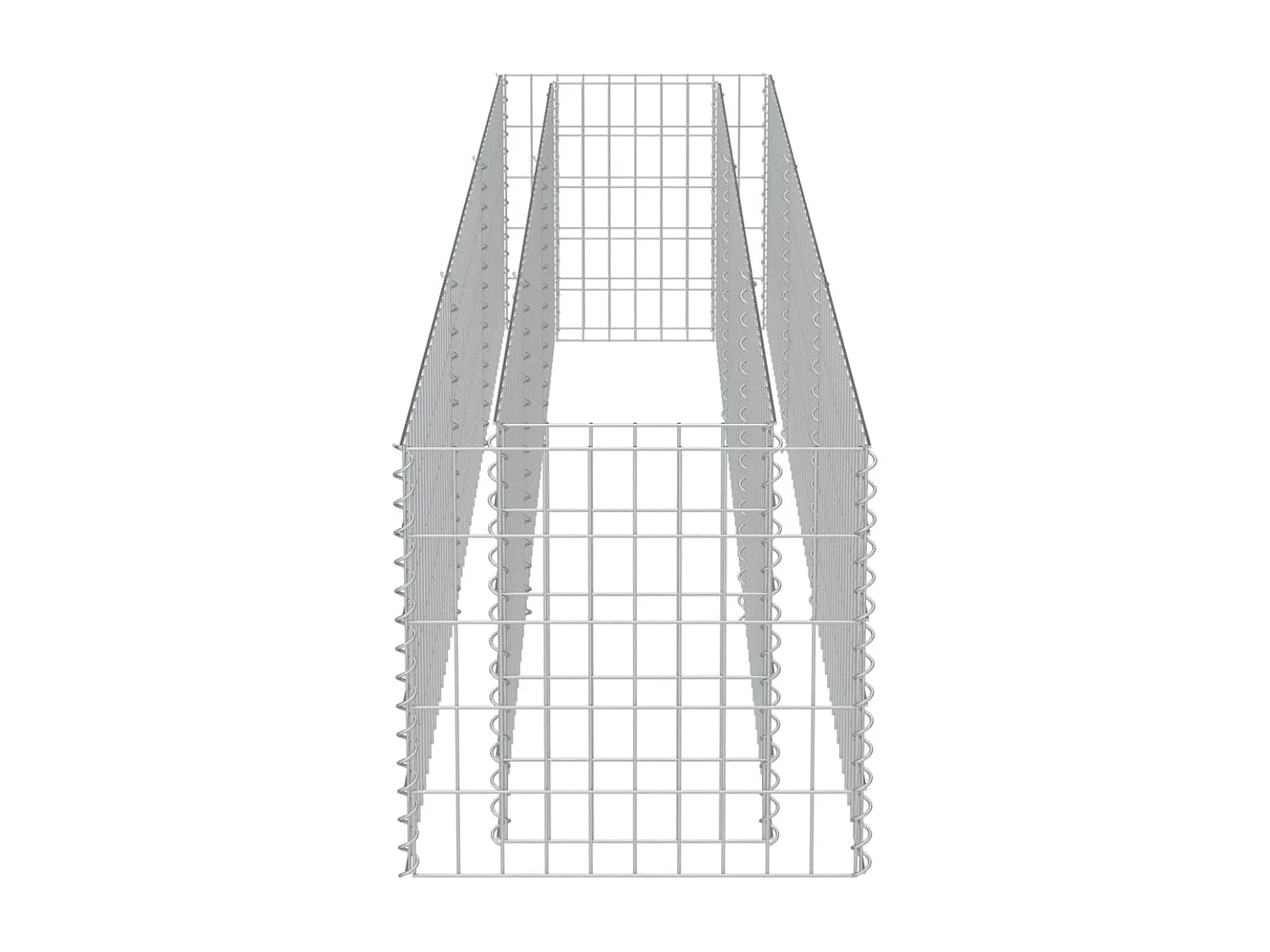 Lit surélevé à gabion Acier galvanisé 270x50x50 cm