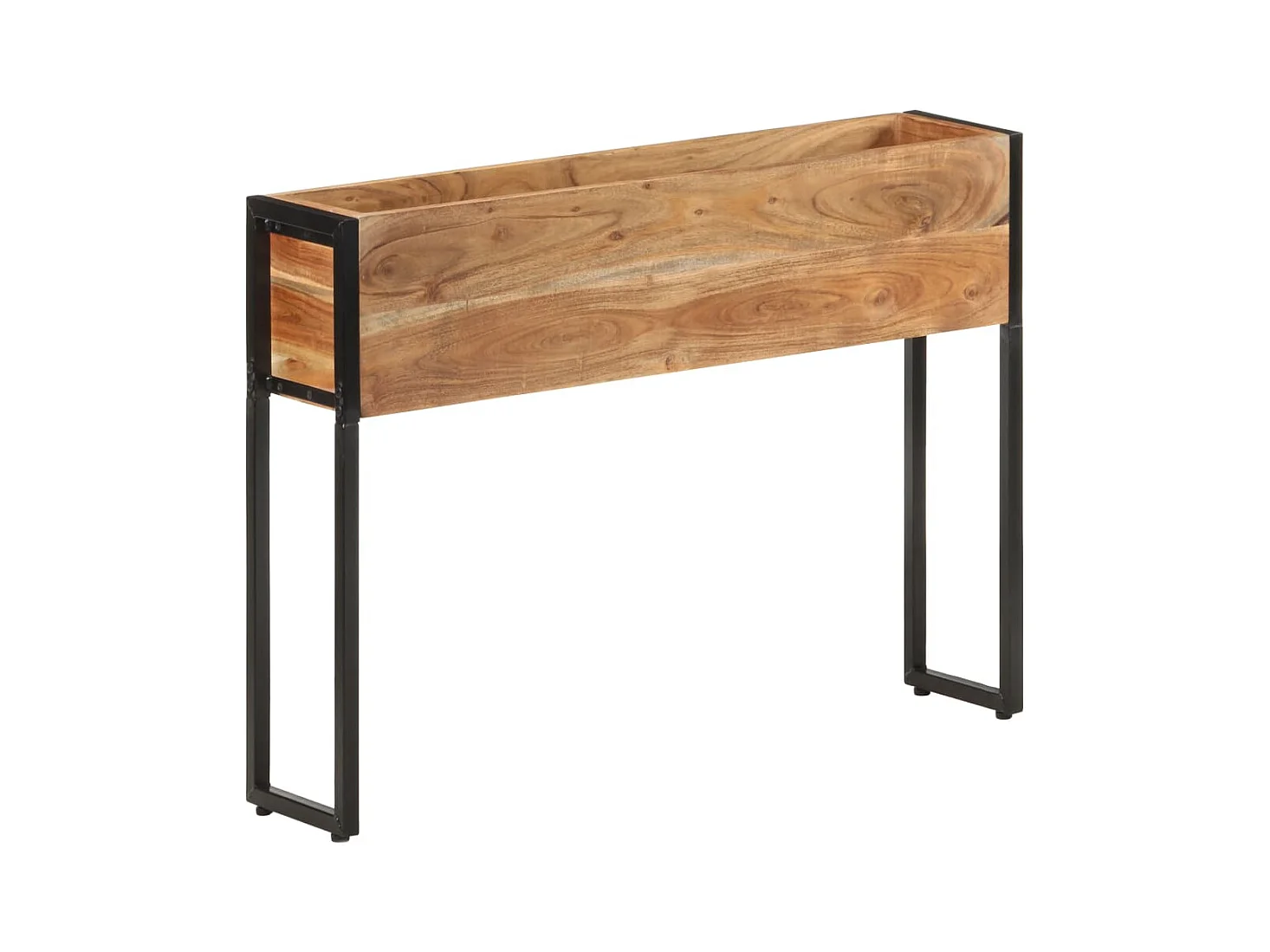 Jardinière 90x20x68 cm Bois massif d'acacia