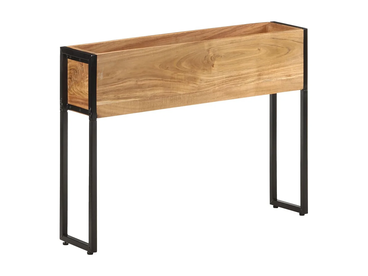 Jardinière 90x20x68 cm Bois massif d'acacia