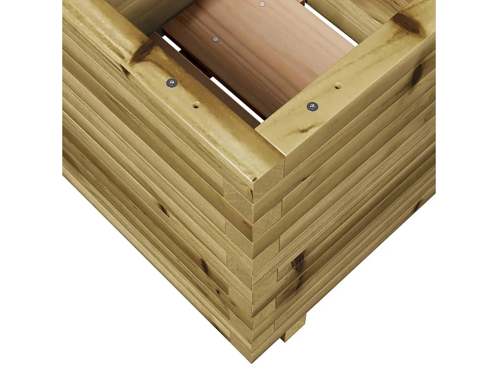 Jardinière 50x50x49,5 cm bois de pin imprégné