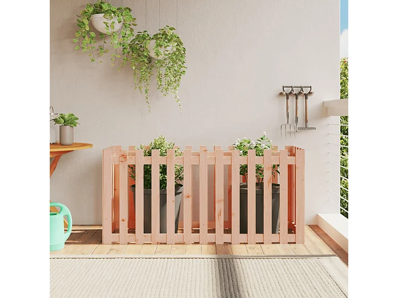 Arriate elevado jardín valla madera maciza Douglas 150x50x70 cm