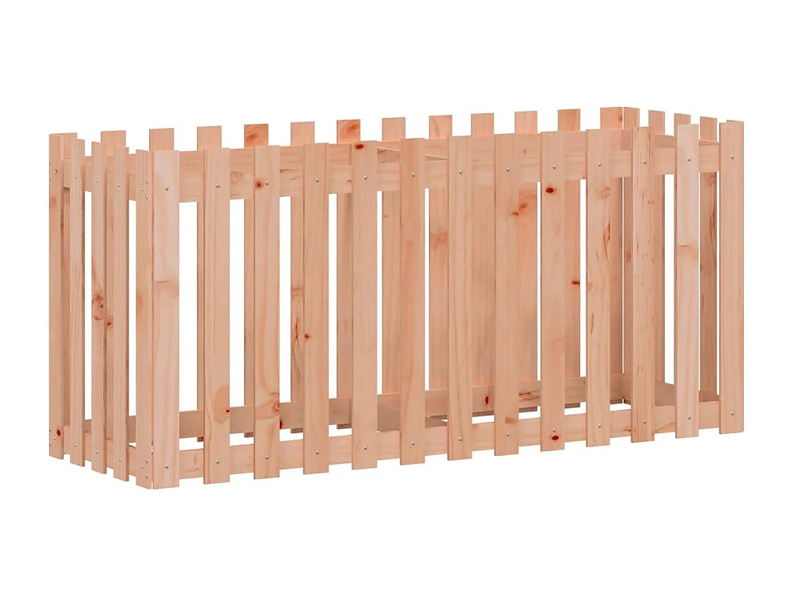 Lit surélevé de jardin design de clôture bois douglas massif