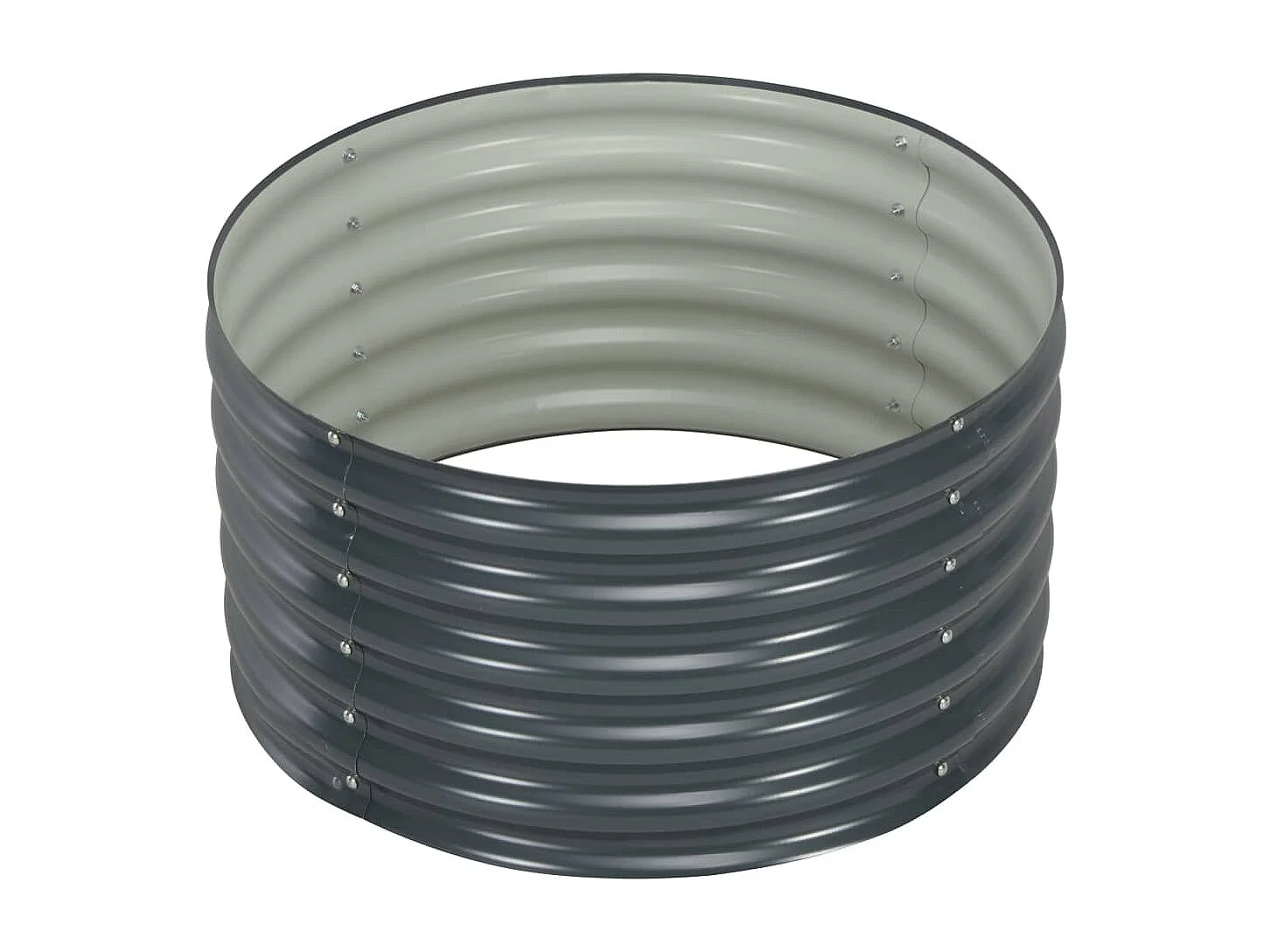 Lit surélevé de jardin 80x80x44 cm Acier galvanisé Gris