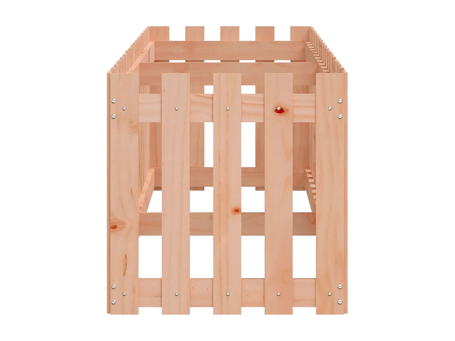 Arriate elevado jardín valla madera maciza Douglas 200x50x50 cm