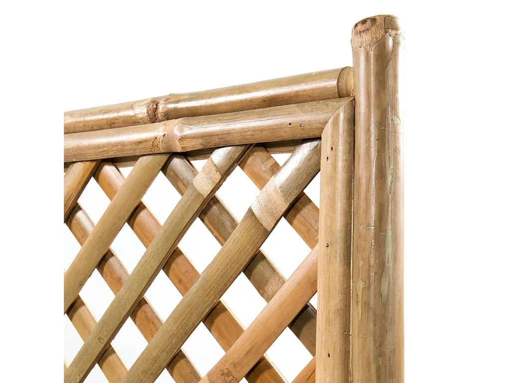 Floreira de jardim com treliça bambu 70 cm