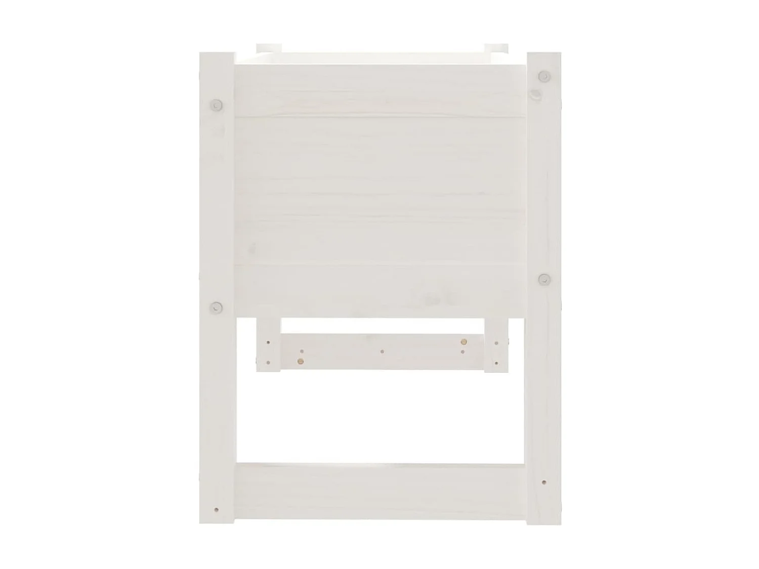 Jardinera madera maciza de pino blanco 78x40x52 cm