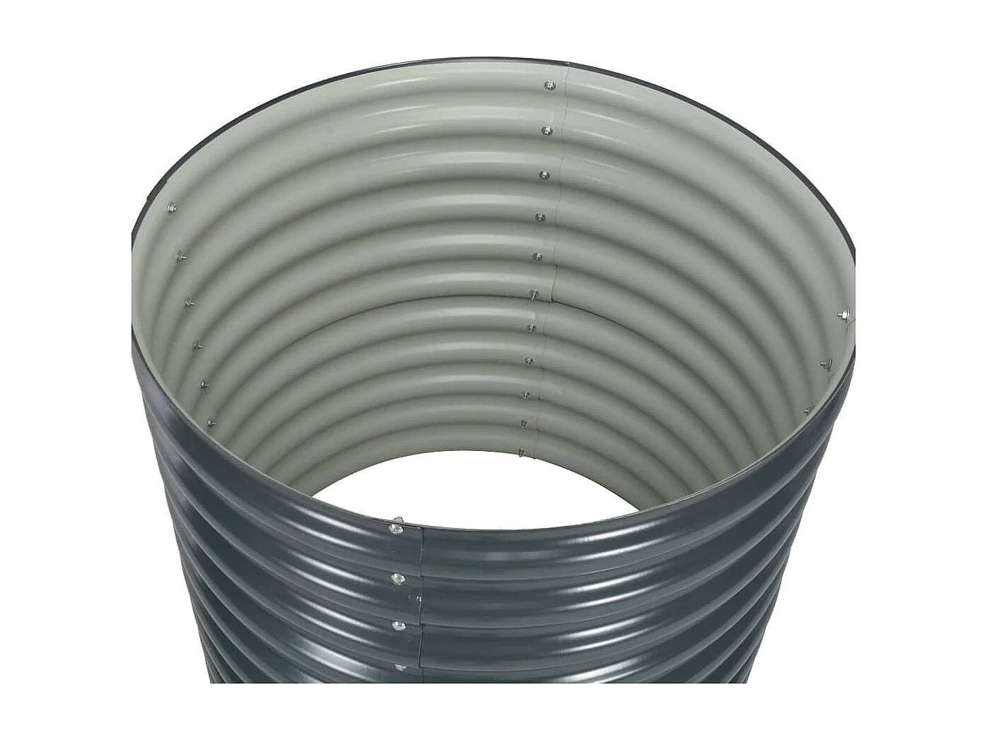 Lit surélevé de jardin 80x80x81 cm Acier galvanisé Gris