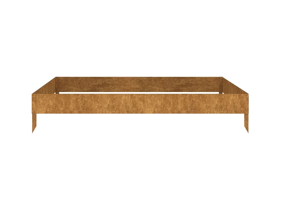 Jardinera acero corten 100x100x18,5 cm