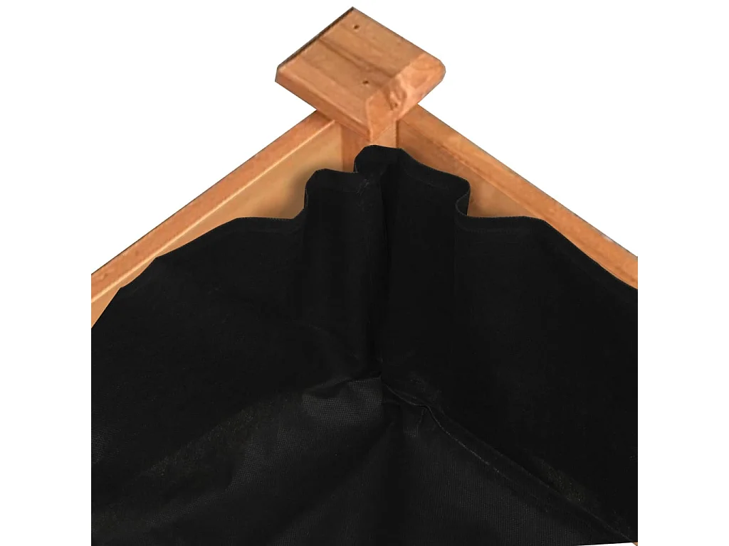 Jardinera arriate con forro madera abeto marrón 240x45x25 cm