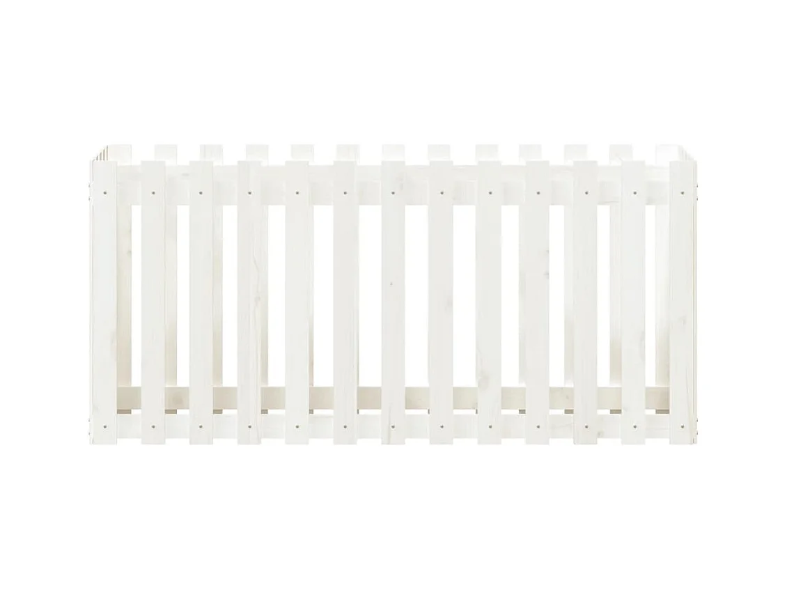 Lit surélevé de jardin design de clôture 150x50x70cm pin massif