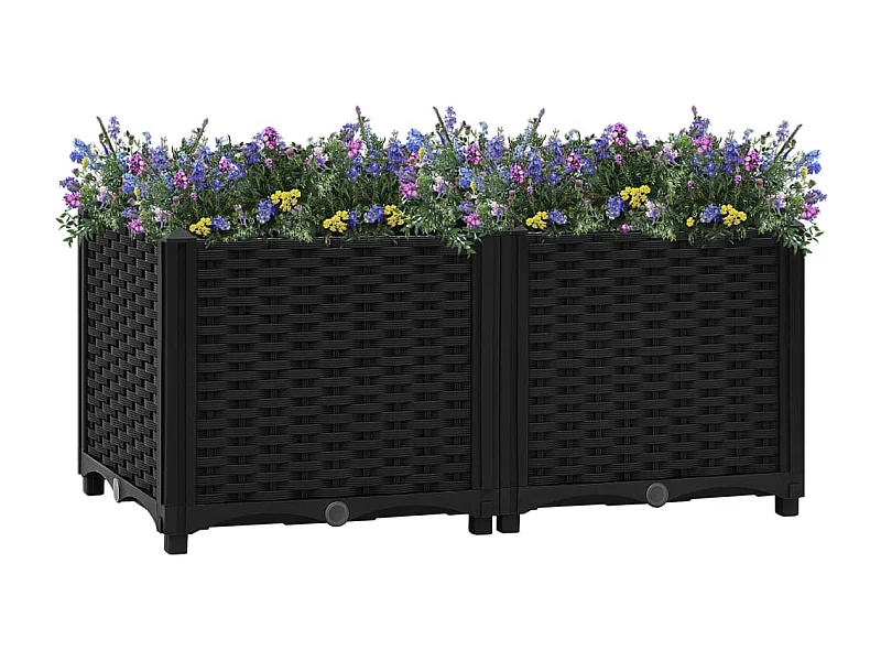 Canteiro elevado 80x40x38 cm polipropileno