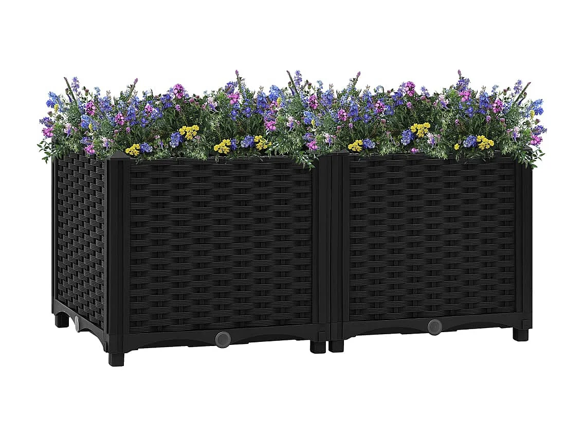 Canteiro elevado 80x40x38 cm polipropileno