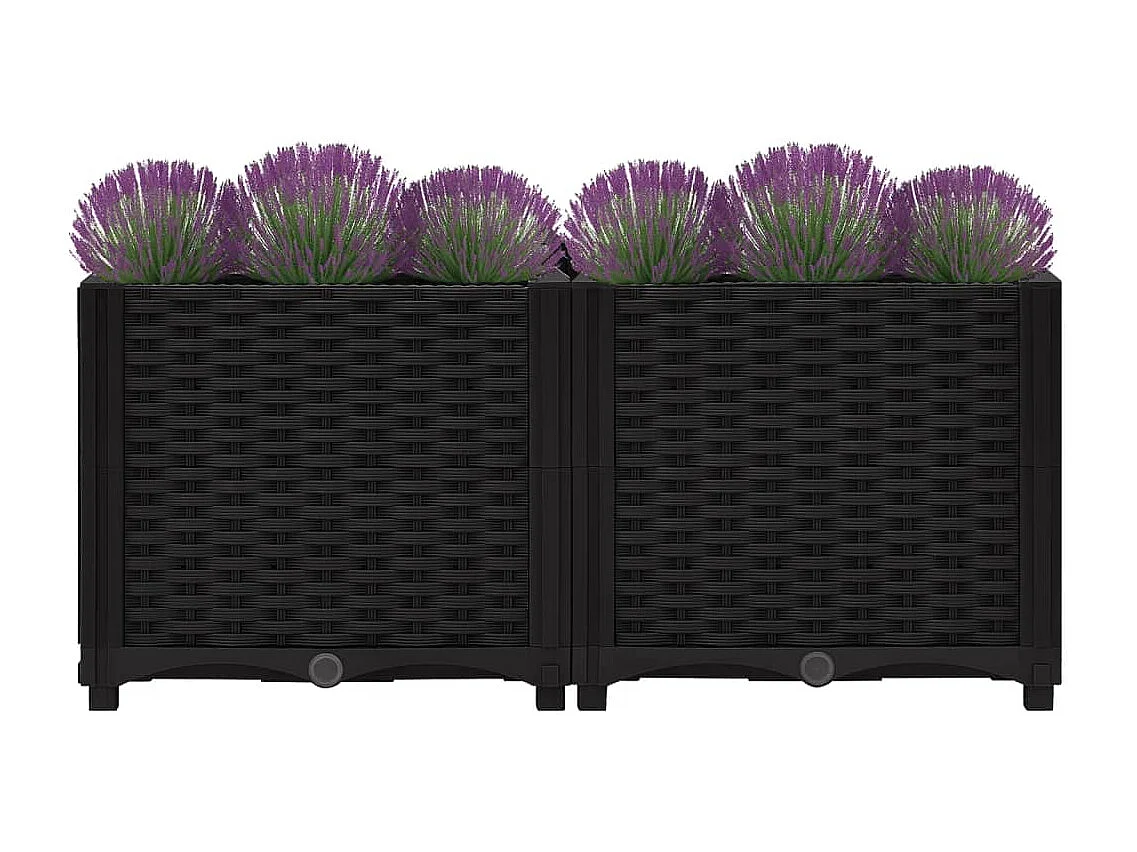 Canteiro elevado 80x40x38 cm polipropileno