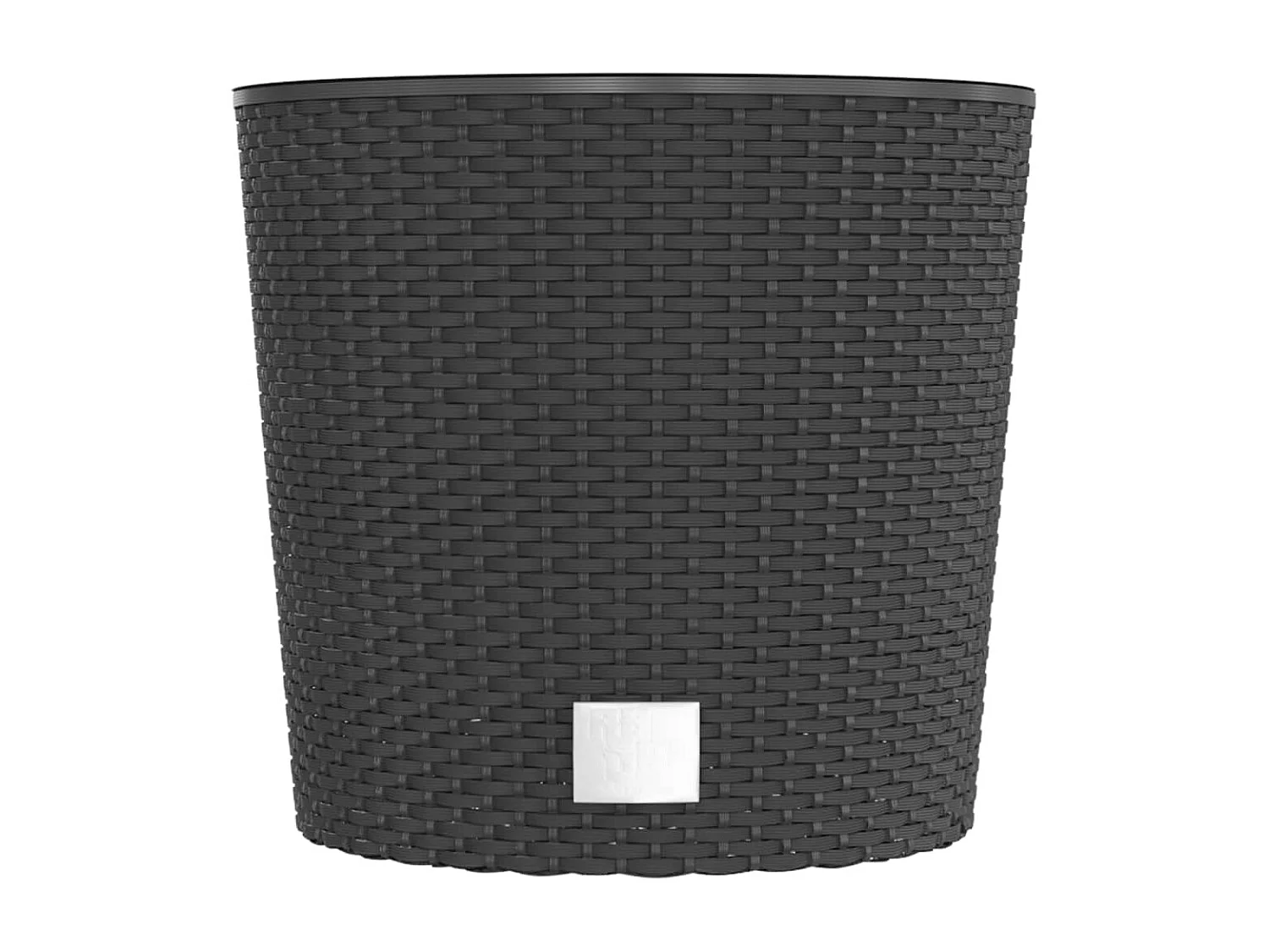 Jardinière et intérieur amovible anthracite 15 /15,3 L rotin PP