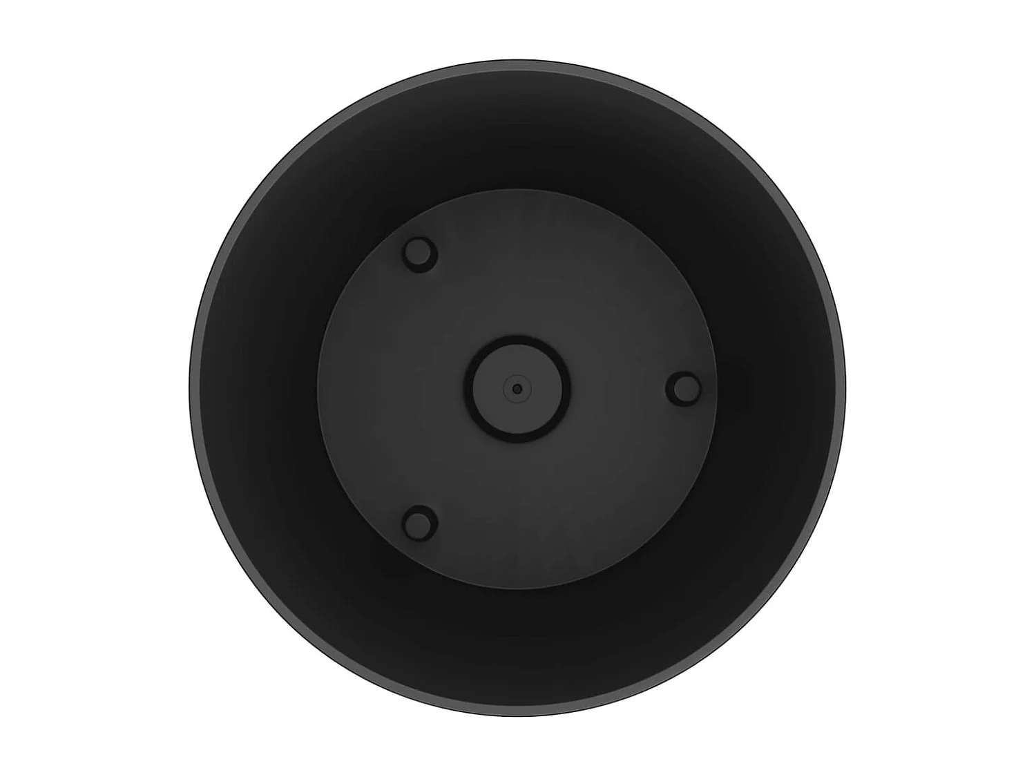 Jardinière et intérieur amovible anthracite 15 /15,3 L rotin PP