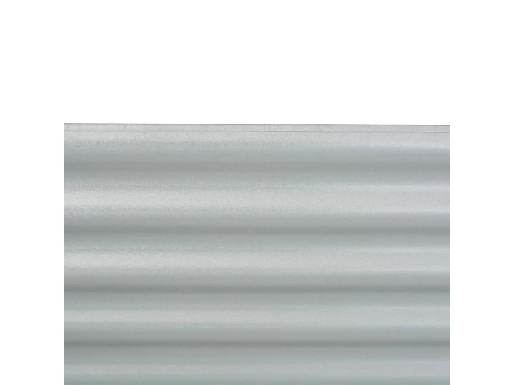 Lit surélevé de jardin 160x80x44 cm Acier galvanisé Argenté