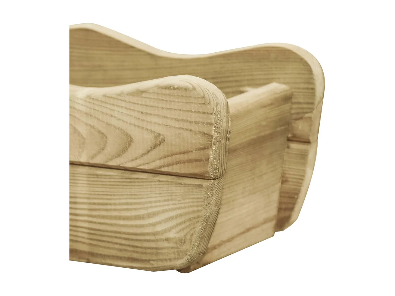 Floreira de jardim 50x18x18 cm madeira de pinho impregnada