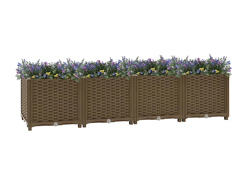 Canteiro elevado 160x40x38 cm polipropileno