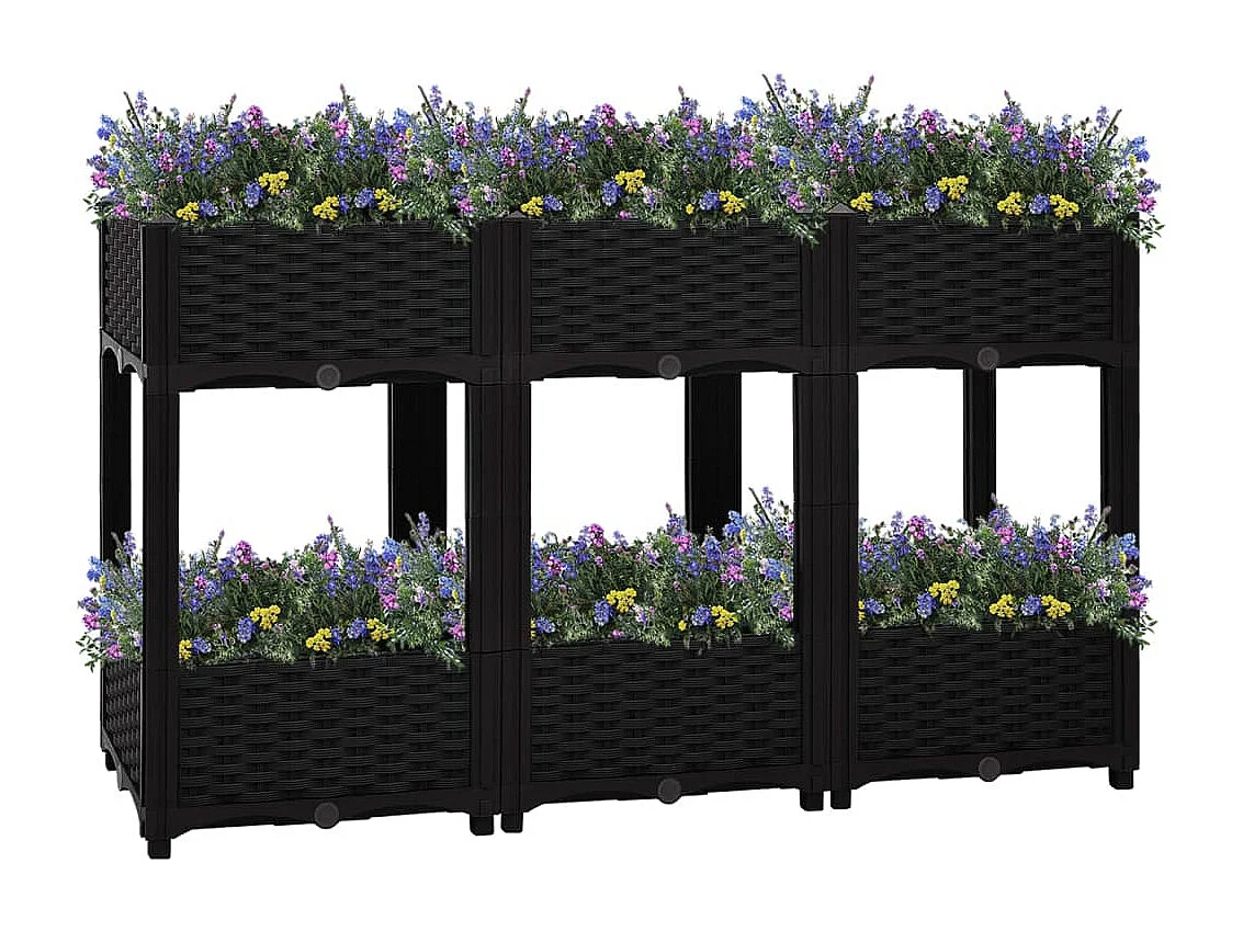 Canteiro elevado 120x40x71 cm polipropileno