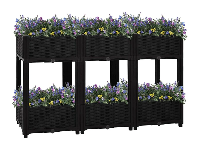 Canteiro elevado 120x40x71 cm polipropileno