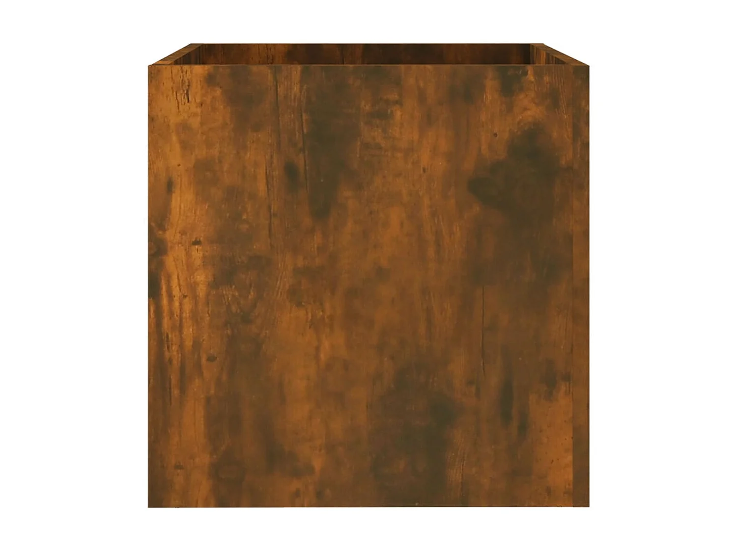 Jardinera de madera contrachapada roble ahumado 40x40x40 cm