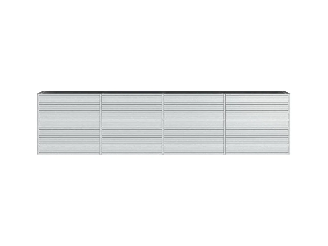 Lit surélevé de jardin 320x40x77 cm Acier galvanisé Argenté