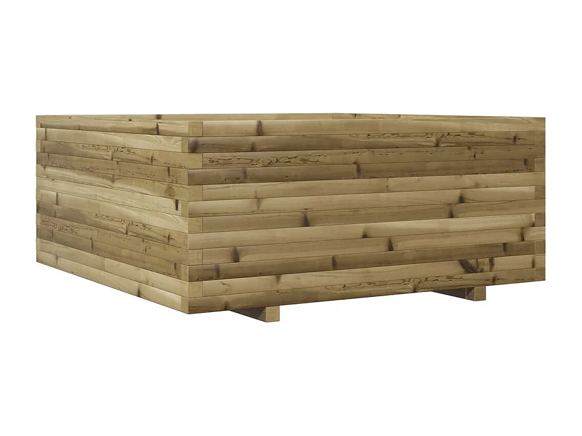 Jardinière 110x110x49,5 cm bois de pin imprégné