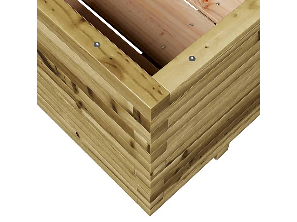 Jardinière 110x110x49,5 cm bois de pin imprégné