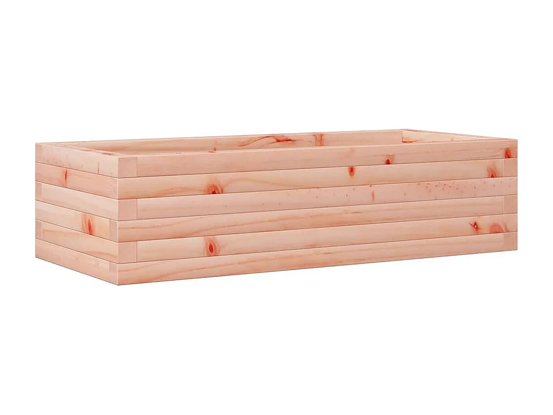 Vaso/floreira de jardim 90x40x23 cm madeira de douglas maciça