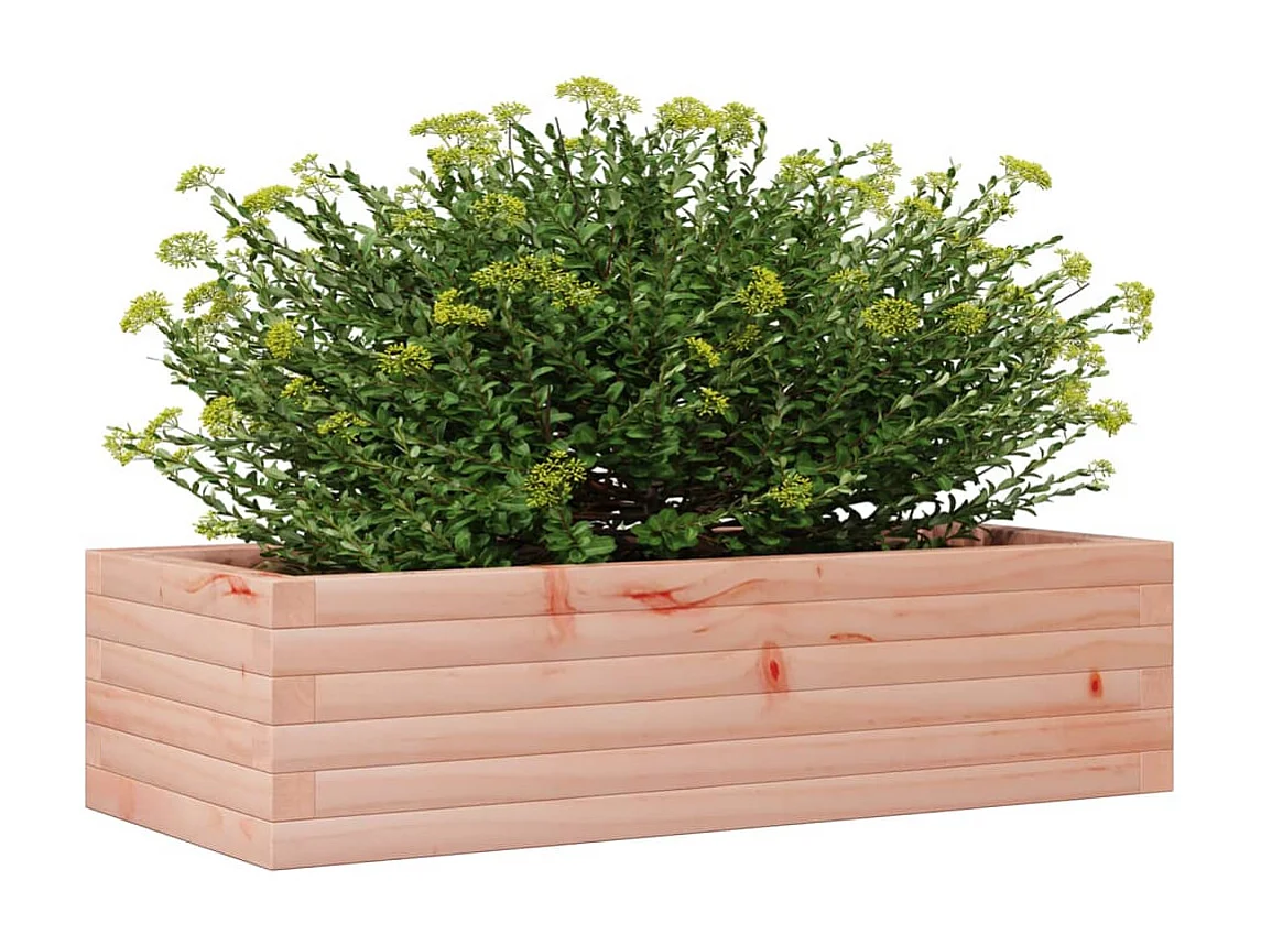 Vaso/floreira de jardim 90x40x23 cm madeira de douglas maciça