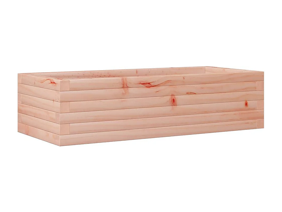 Vaso/floreira de jardim 90x40x23 cm madeira de douglas maciça