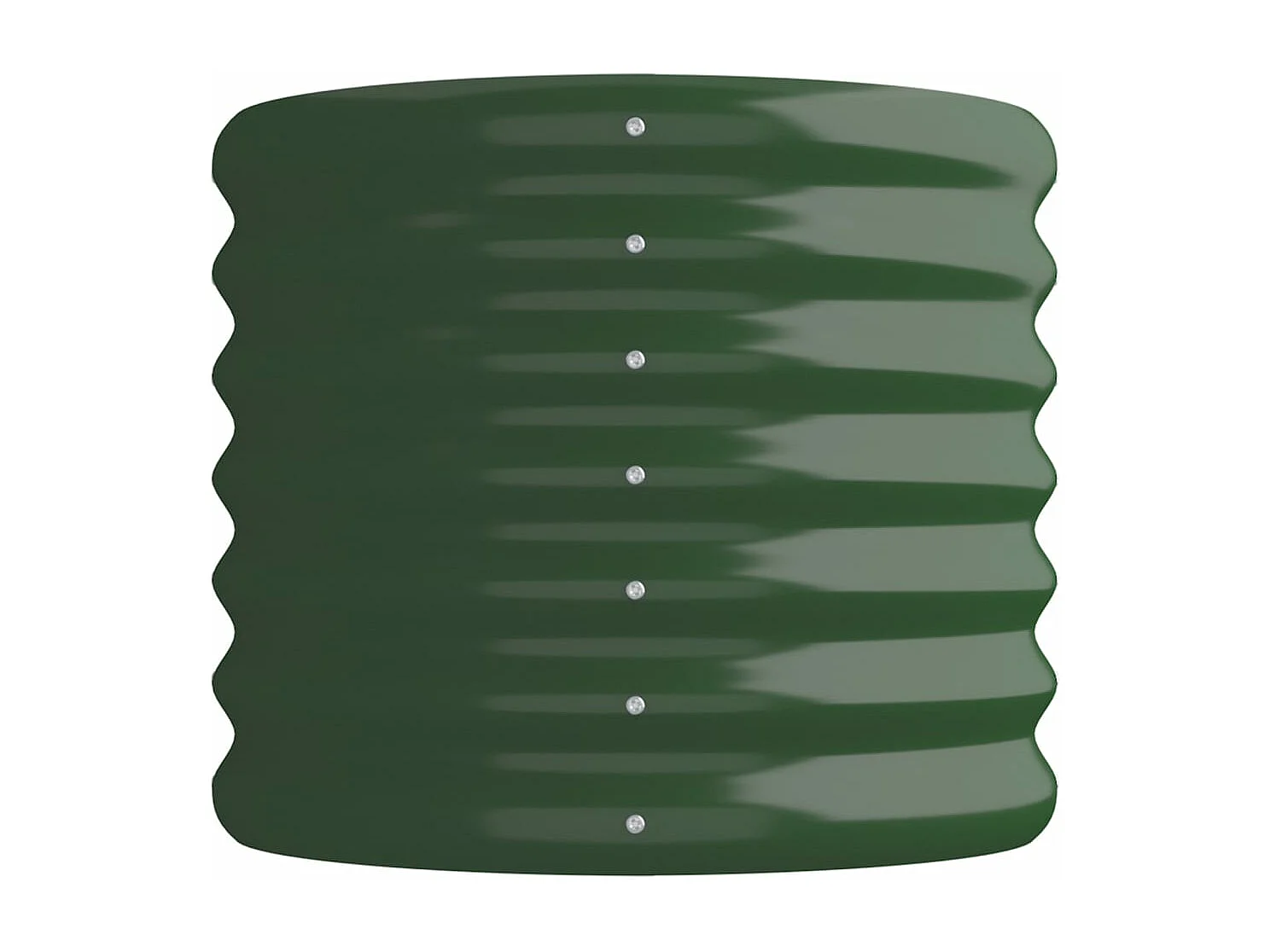 Jardinera arriate acero recubrimiento polvo verde 114x40x36 cm