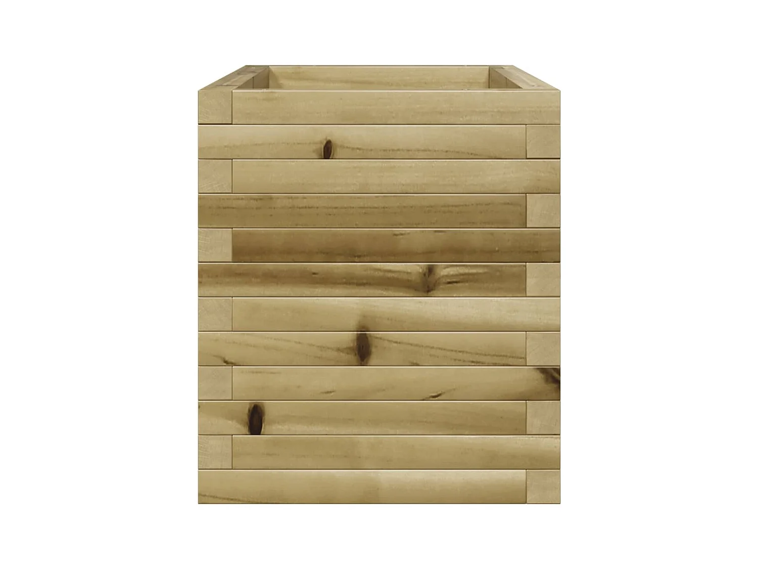 Jardinera de madera de pino impregnada 70x40x45,5 cm