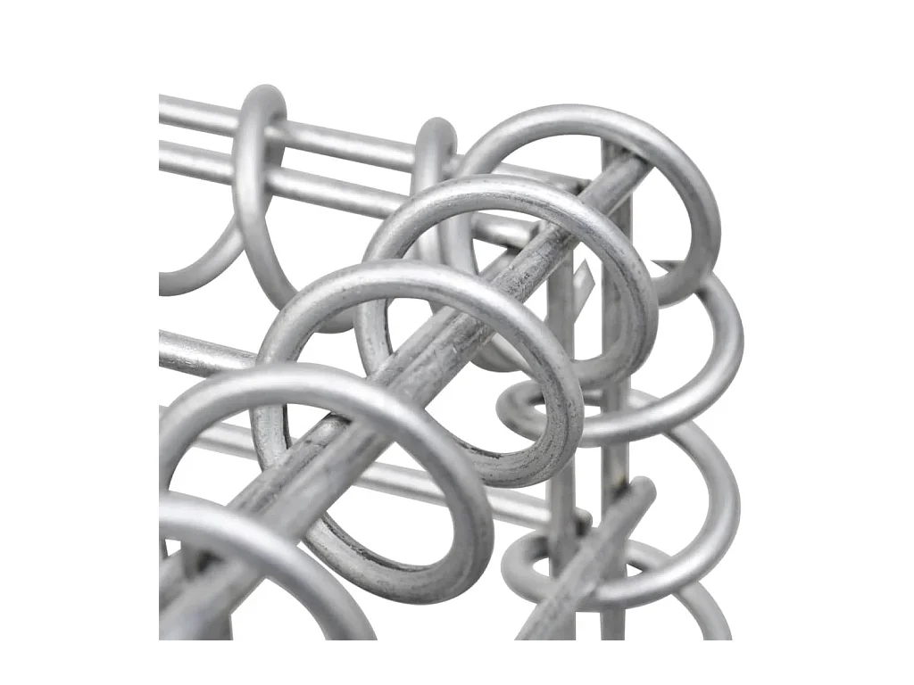 Lit surélevé à gabion Acier galvanisé 540x90x100 cm