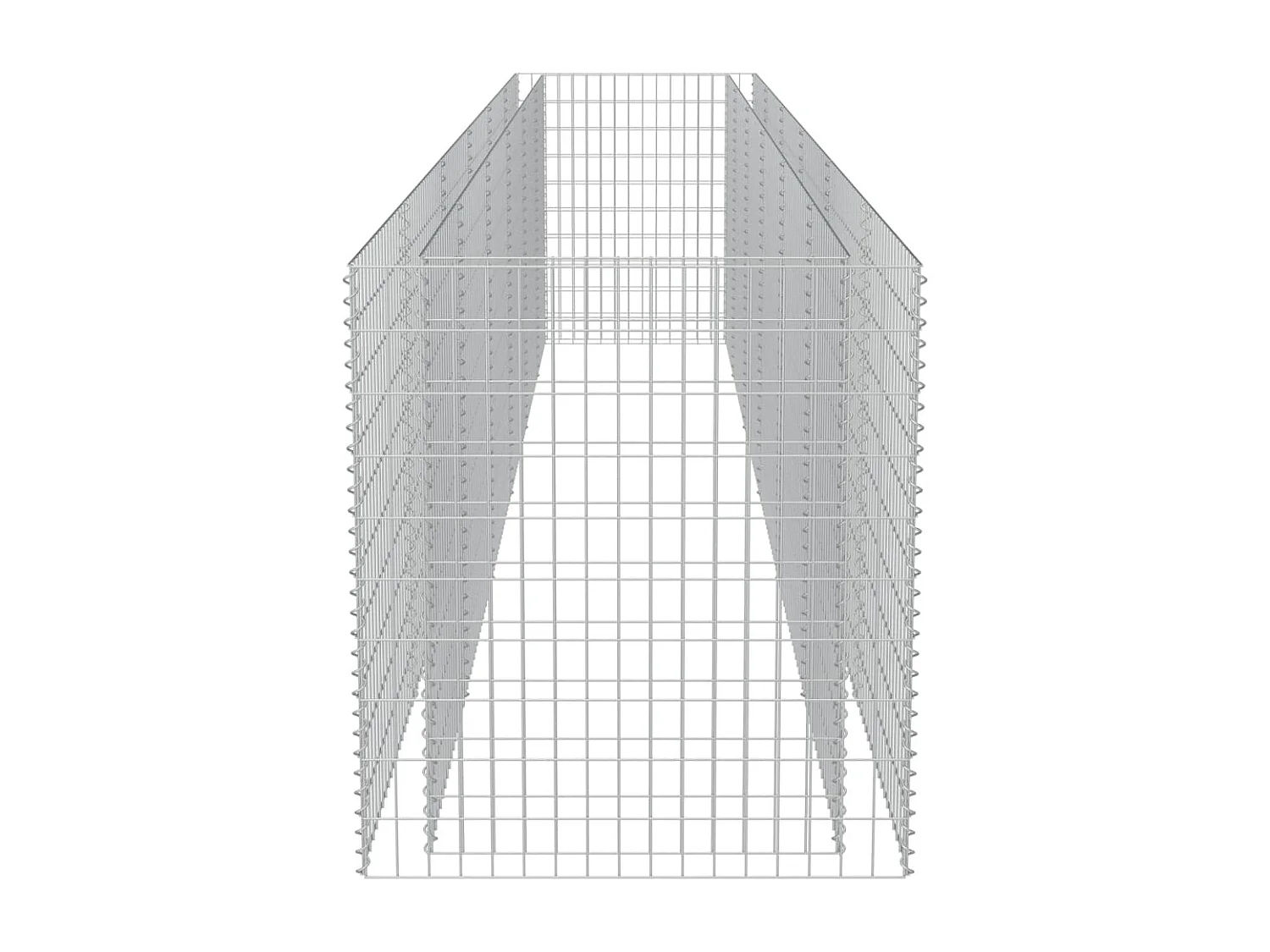 Lit surélevé à gabion Acier galvanisé 540x90x100 cm