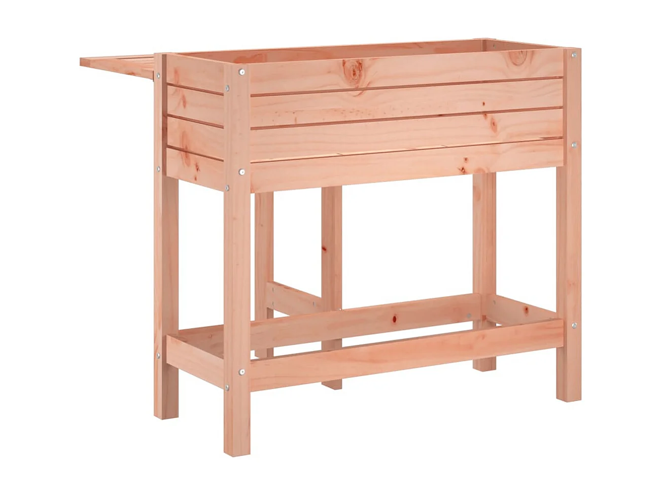 Jardinière avec dessus de table pliable bois de Douglas massif